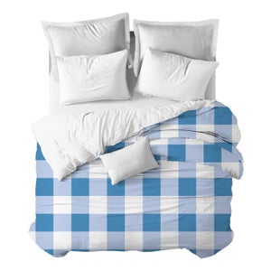 Copriumino Cuadro Scandi 250x270 (Letto 160) Azul Marino Leroy