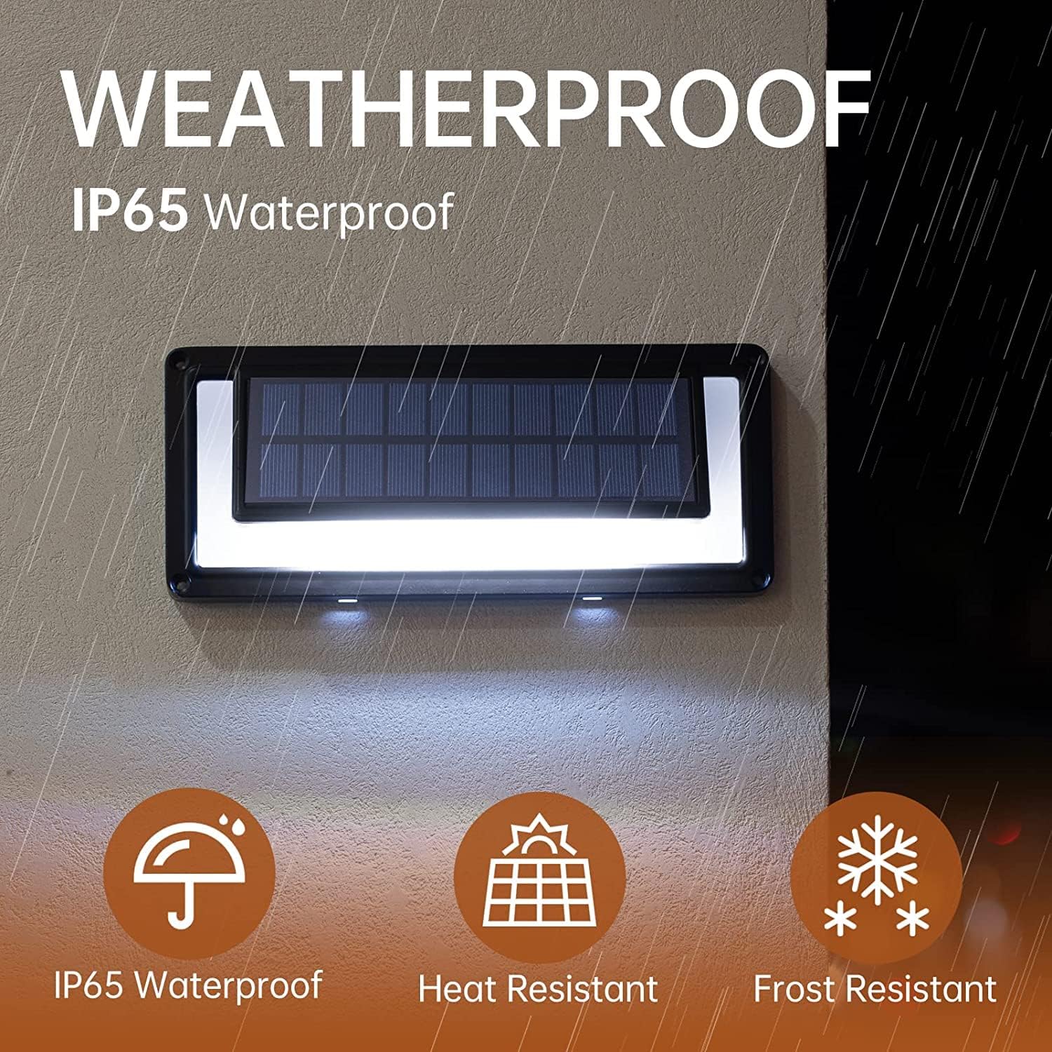 Solarsys - Lampe Solaire LED Extérieure 500 lm – Capteur Sonore et Crépusculaire – IP65 – Jardin Terrasse Escalier Balcon - 3