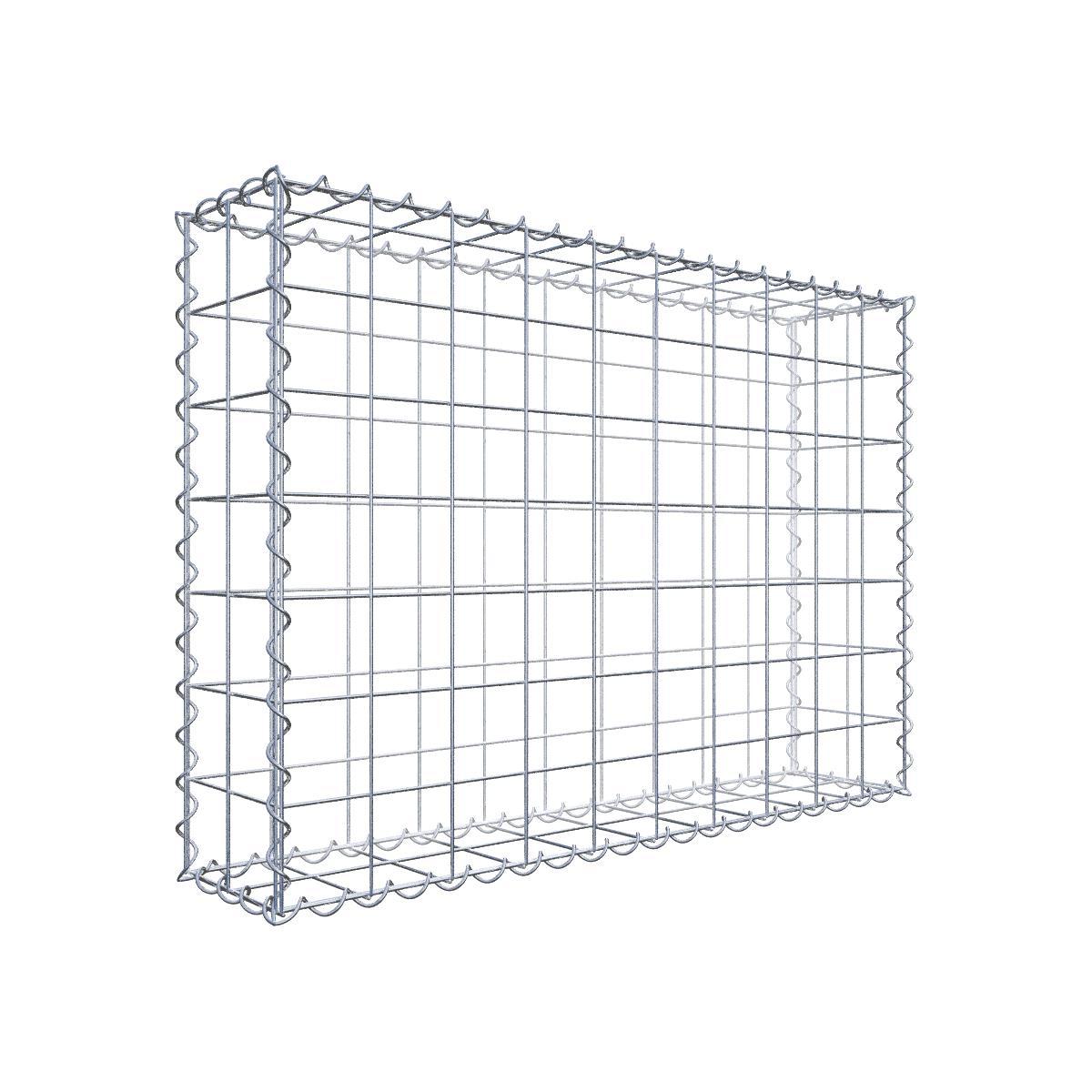 Gabion à Monter Soi-même GABIONA - Panier Métallique 100x70x30 Cm, Maille 10 Cm, Galvanisé, Fabriqué En Allemagne