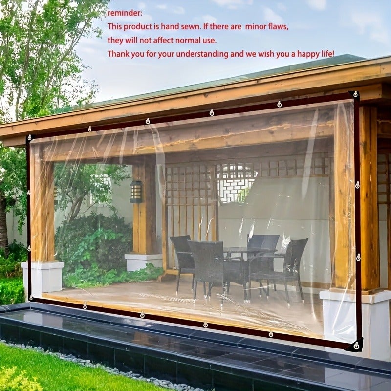 Lona transparente impermeable 3x4m para invernadero, lona plegable de PVC impermeable, protección contra la lluvia - 3