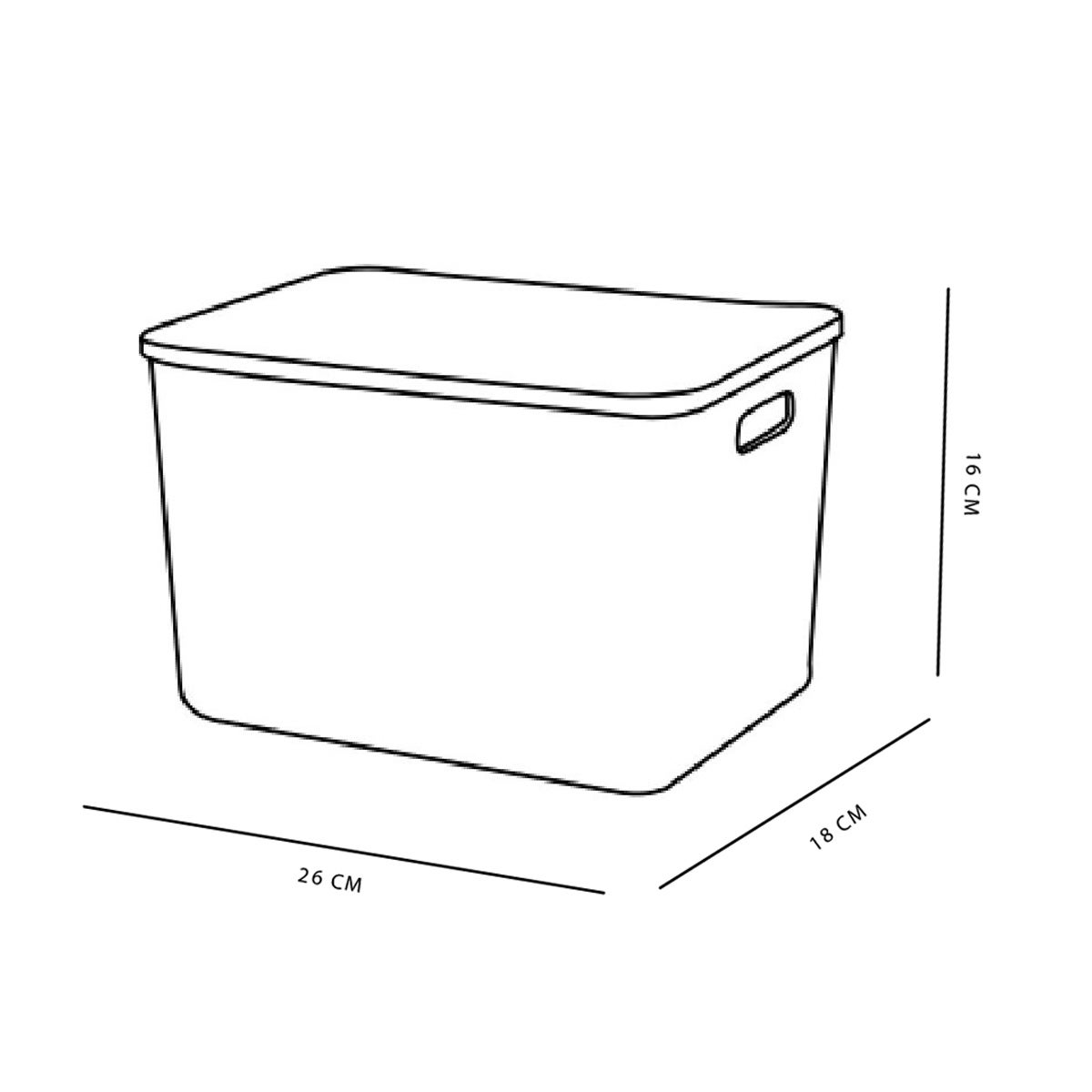 Panier de rangement avec couvercle plastique EQUIPMENT - 4