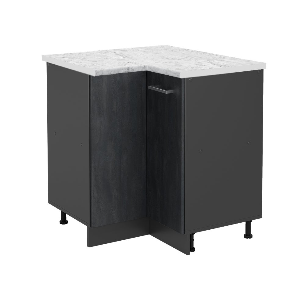 Vicco Szafka narożna R-Line, Czarny beton, 75.6 cm BP Marmur