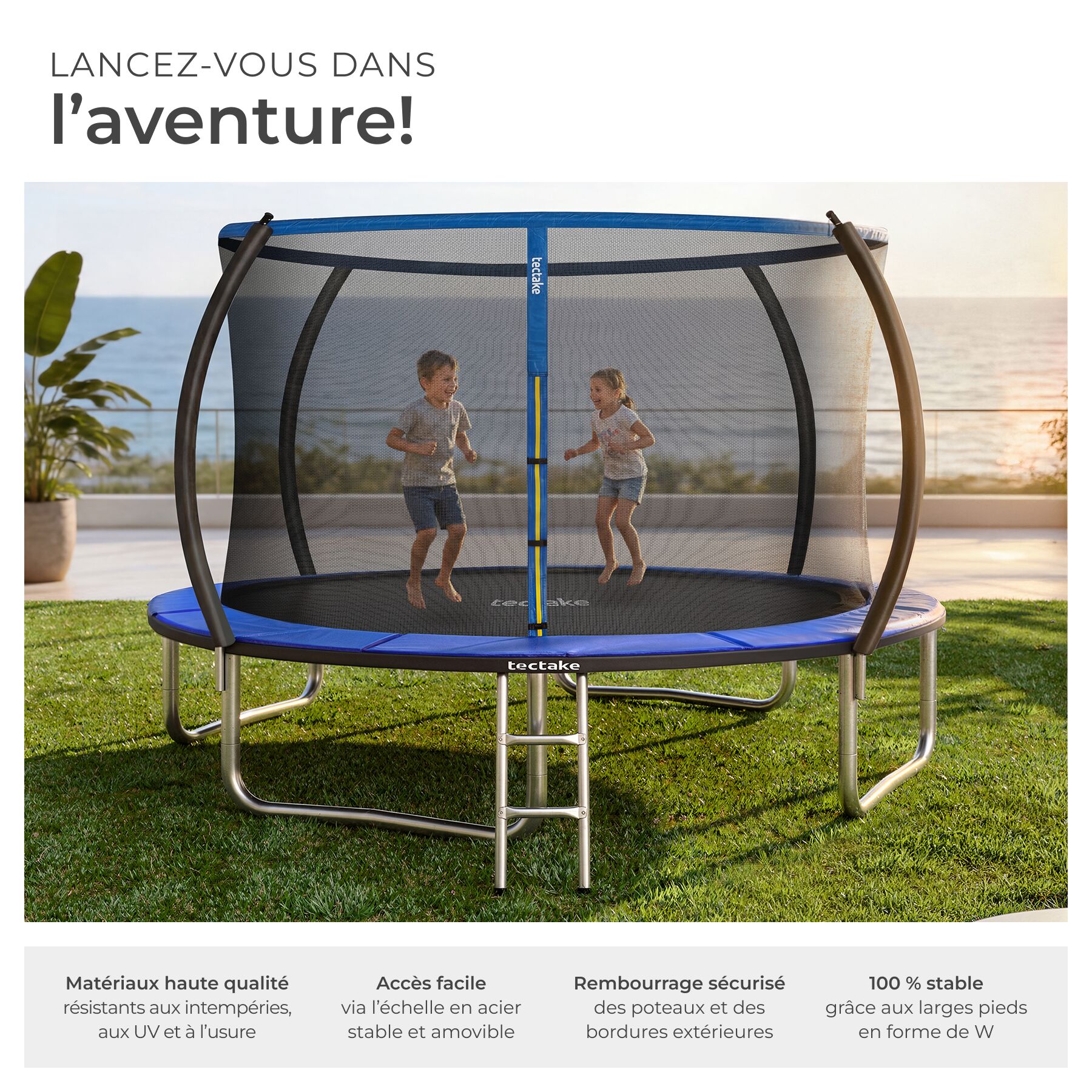 TECTAKE trampolim Ø 305 cm, certificado GS - 4