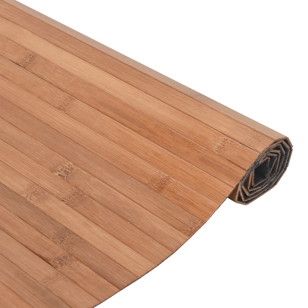 Tapis rectangulaire naturel 100x500 bambou - 4