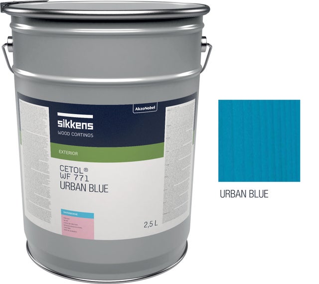 Saturador para madera exterior SIKKENS CETOL WF 771 – Protección y acabado – Mate – 2,5 L – Color Urban Blue