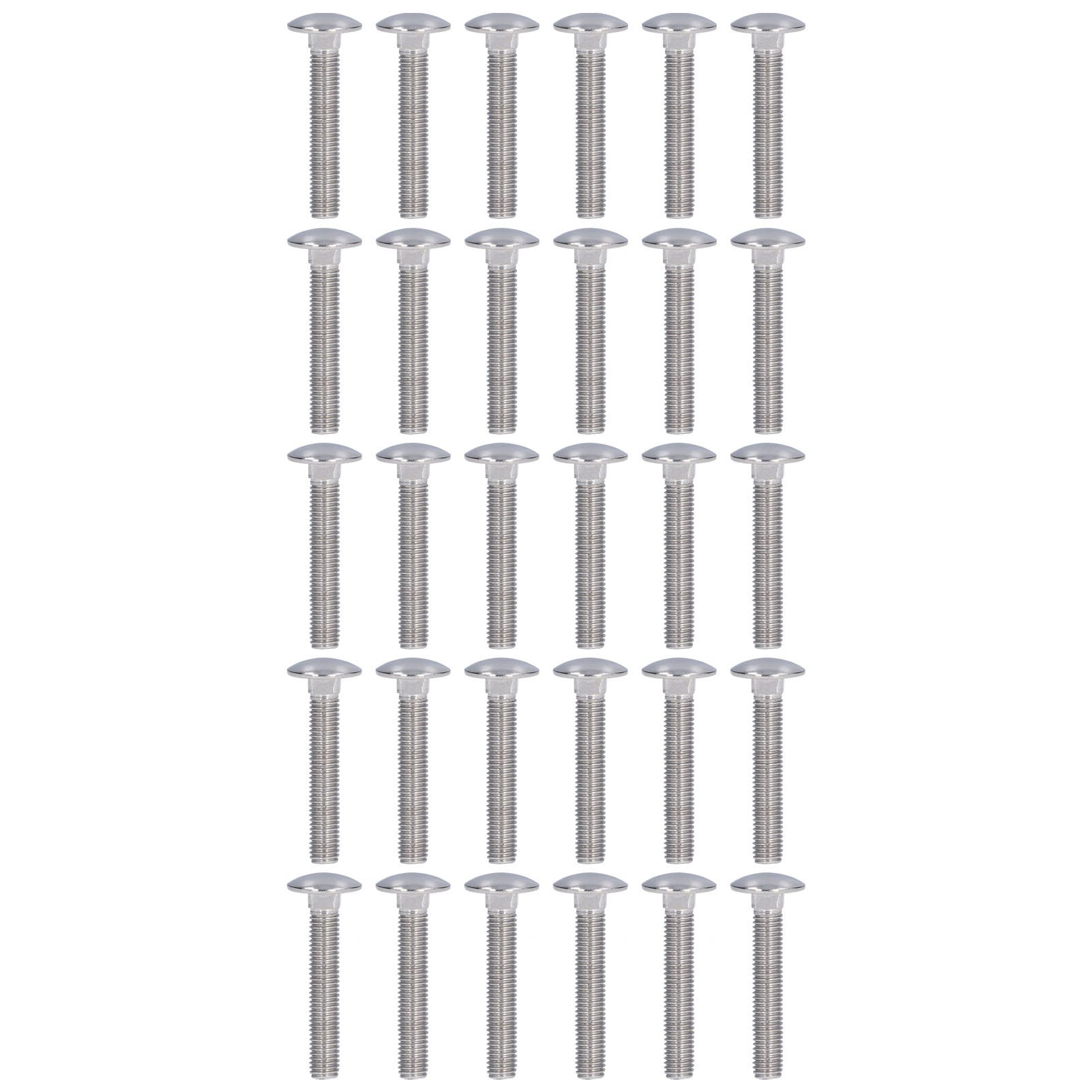 Bulloni con testa a bottone/cupola,6mm M6 x35mm,in acciaio inox A2,viti Bulloni con testa a bottone/cupola,6mm M6 x35mm,in acciaio inox A2,viti