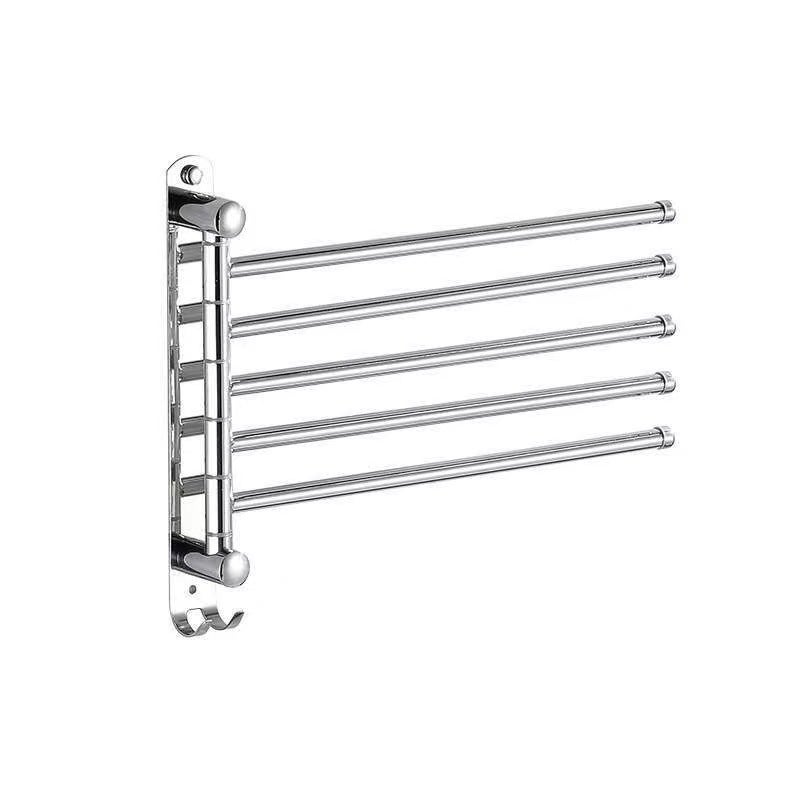 Porte-serviette Incurvé IDesign Axis - Petit Sèche-serviette En Acier Inoxydable Argenté, Pour Porte De Placard