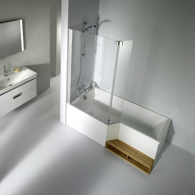 Baignoire bain douche 150 x 80 cm JACOB DELAFON Neo blanc brillant gauche - 9