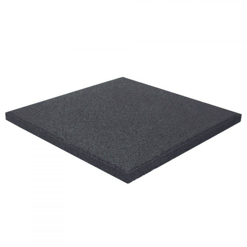 Dalle De Sport En Caoutchouc EPDM 100x100 Cm - Épaisseur 15 Mm - Noir - Antidérapante Et Absorbante Pour Salle De Gym Maison
