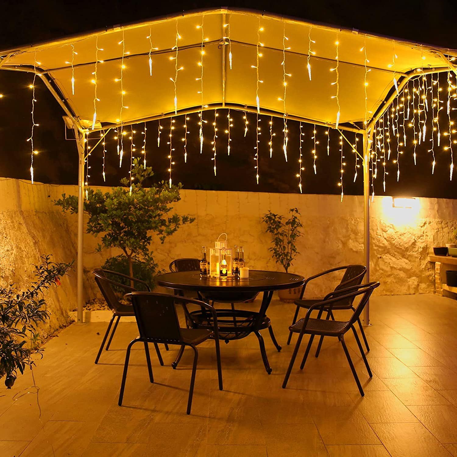 Luci solari da terra con 12 LED, luci solari da incasso a pavimento impermeabili, luci solari per cortile, terrazza, prato, luce bianca, 4 pezzi | Leroy Merlin