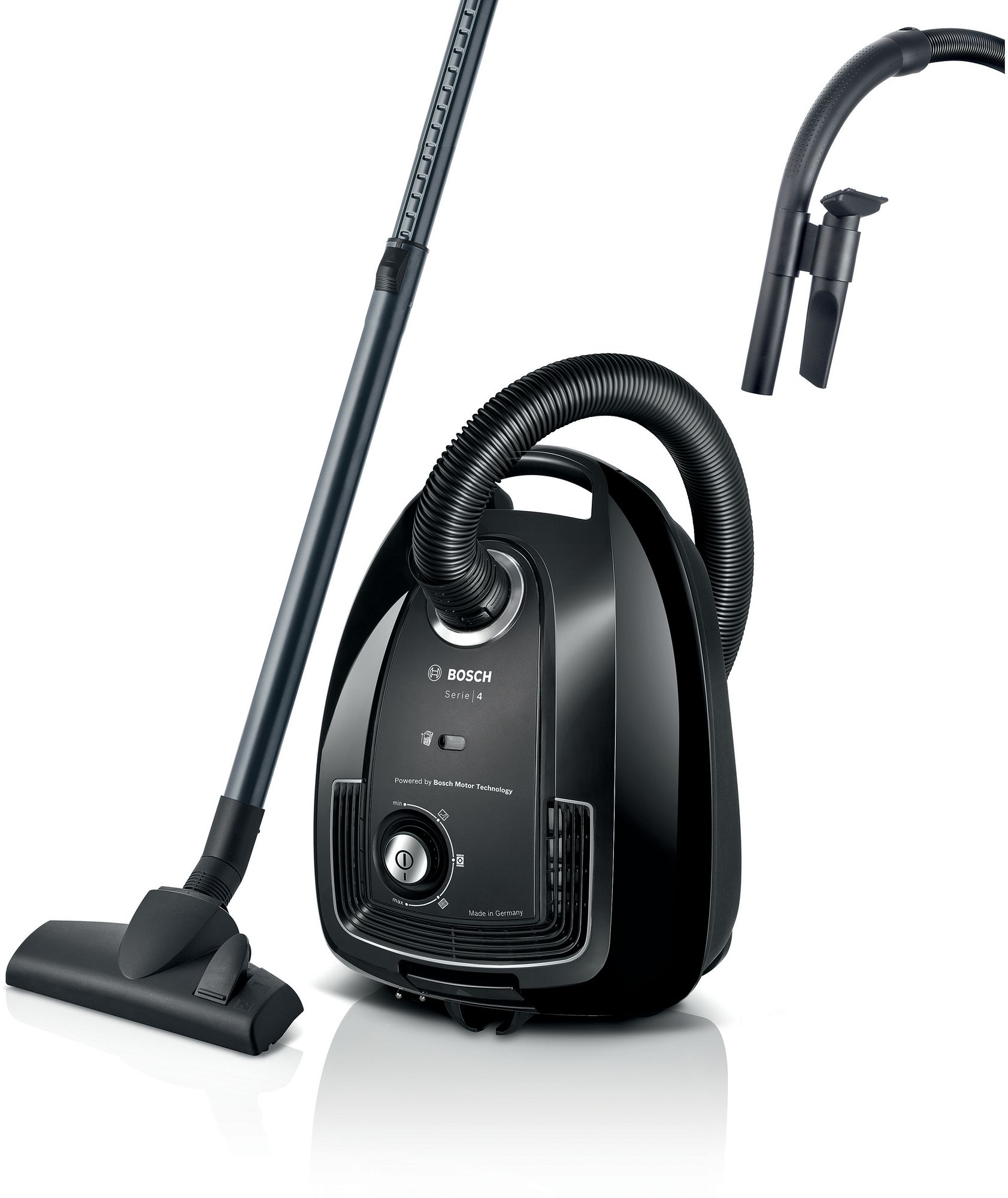 Bosch Serie 4 Bgb38ba1 Aspiradora 4 L Aspiradora Cilíndrica Secar 600 W Bolsa Para El Polvo Negro , Leroy Merlin