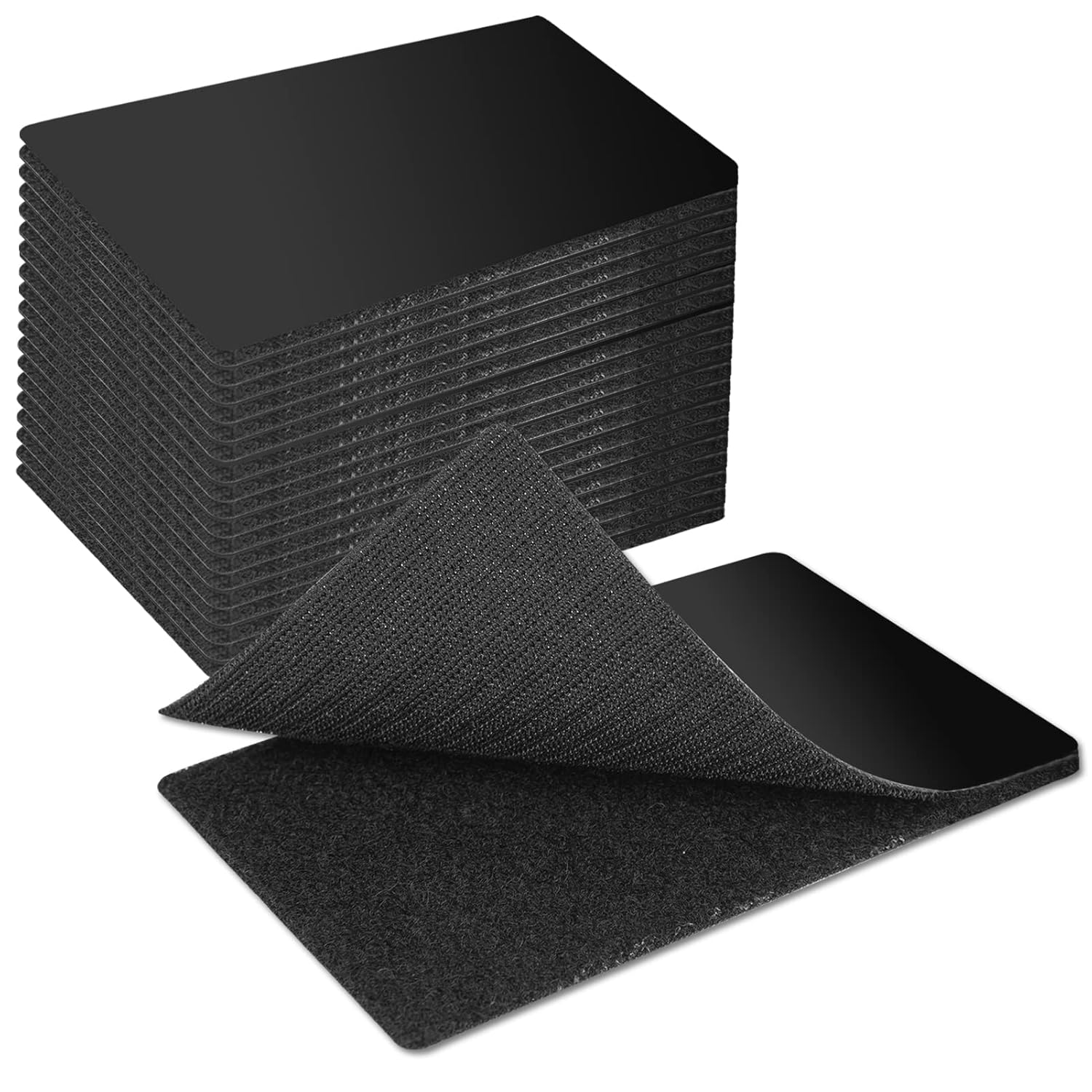 Zestaw 20 samoprzylepnych pasków Velcro, 5 x 10 cm. Bardzo wytrzymałe, dwustronne paski samoprzylepne.