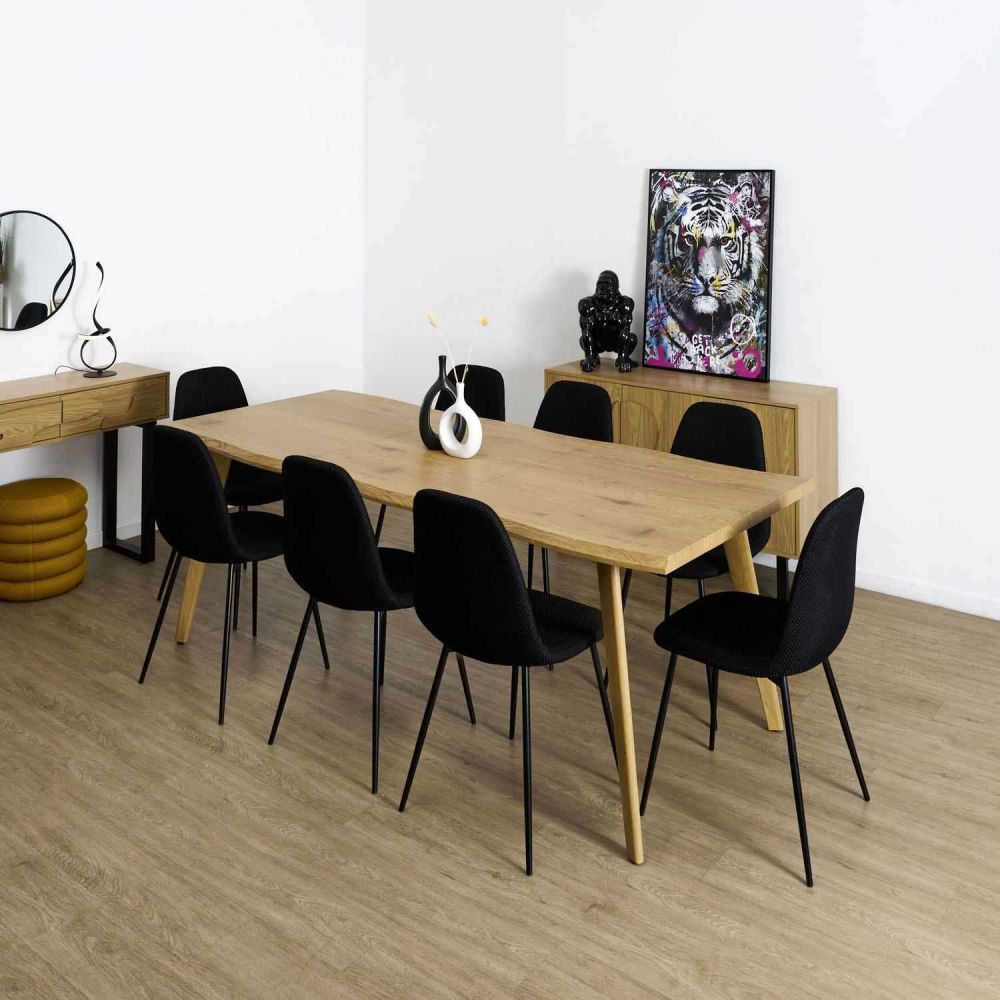 Table - Home Deco Factory - Calypso - Extensible - Bois - Marron - 8