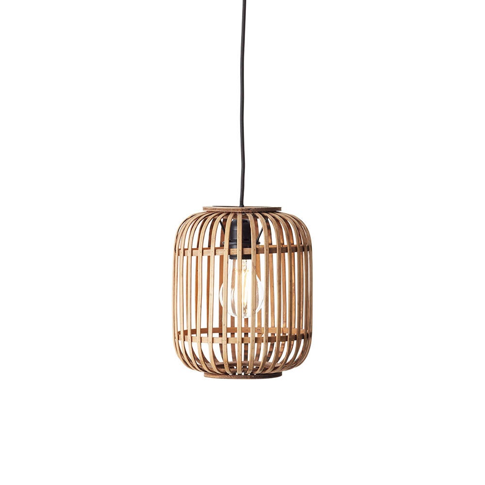Lampa wisząca MATHIAS beżowa 1xE27x20W bambus wym:148,5x22x22cm IP20 Endon