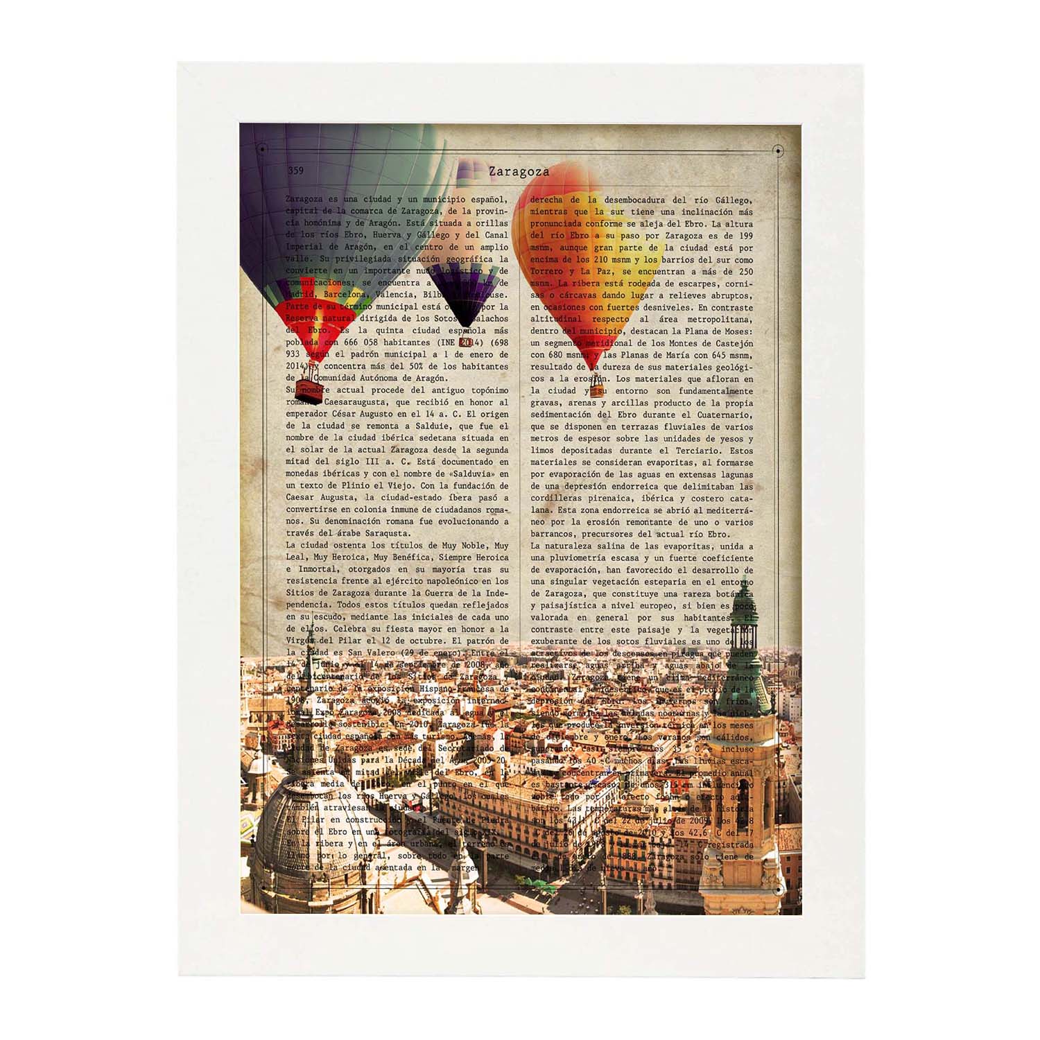 Tirage Citrate Vintage - Vue Générale De Zaragoza (Espagne) Vers 1900 - Original 9x12 Cm