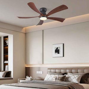Ventilatore Da Soffitto Con Luce E Telecomando Silenzioso