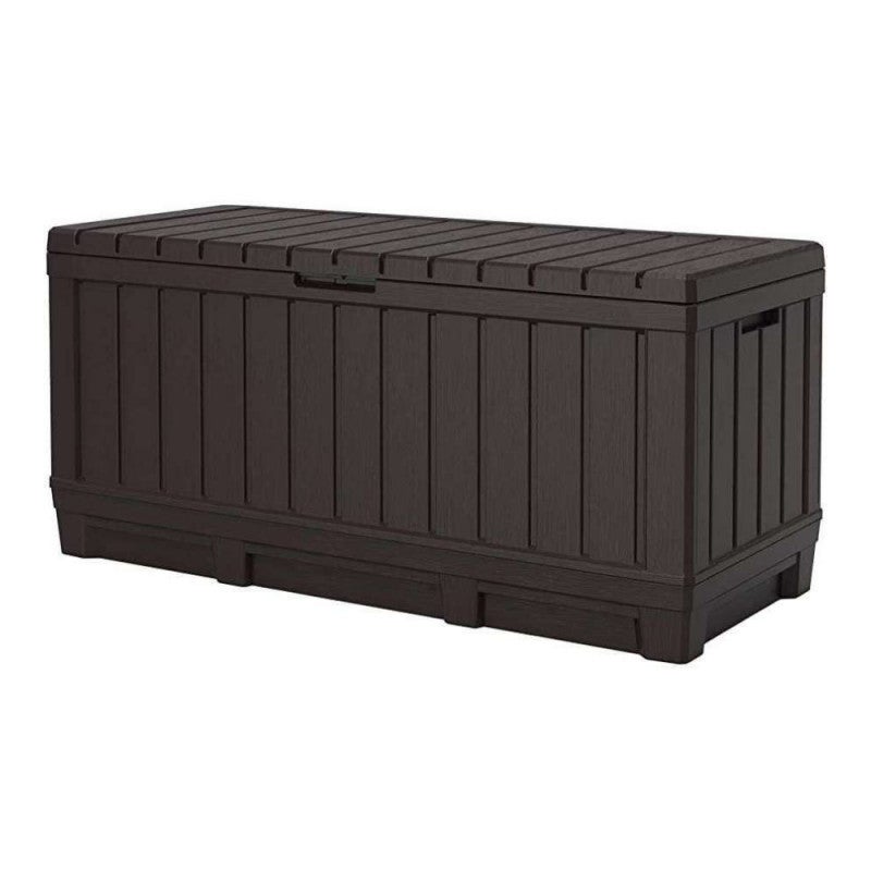 SKRZYNIA OGRODOWA DUŻA 350L SCHOWEK SZARY POJEMNIK NA PODUSZKI TARAS KETER