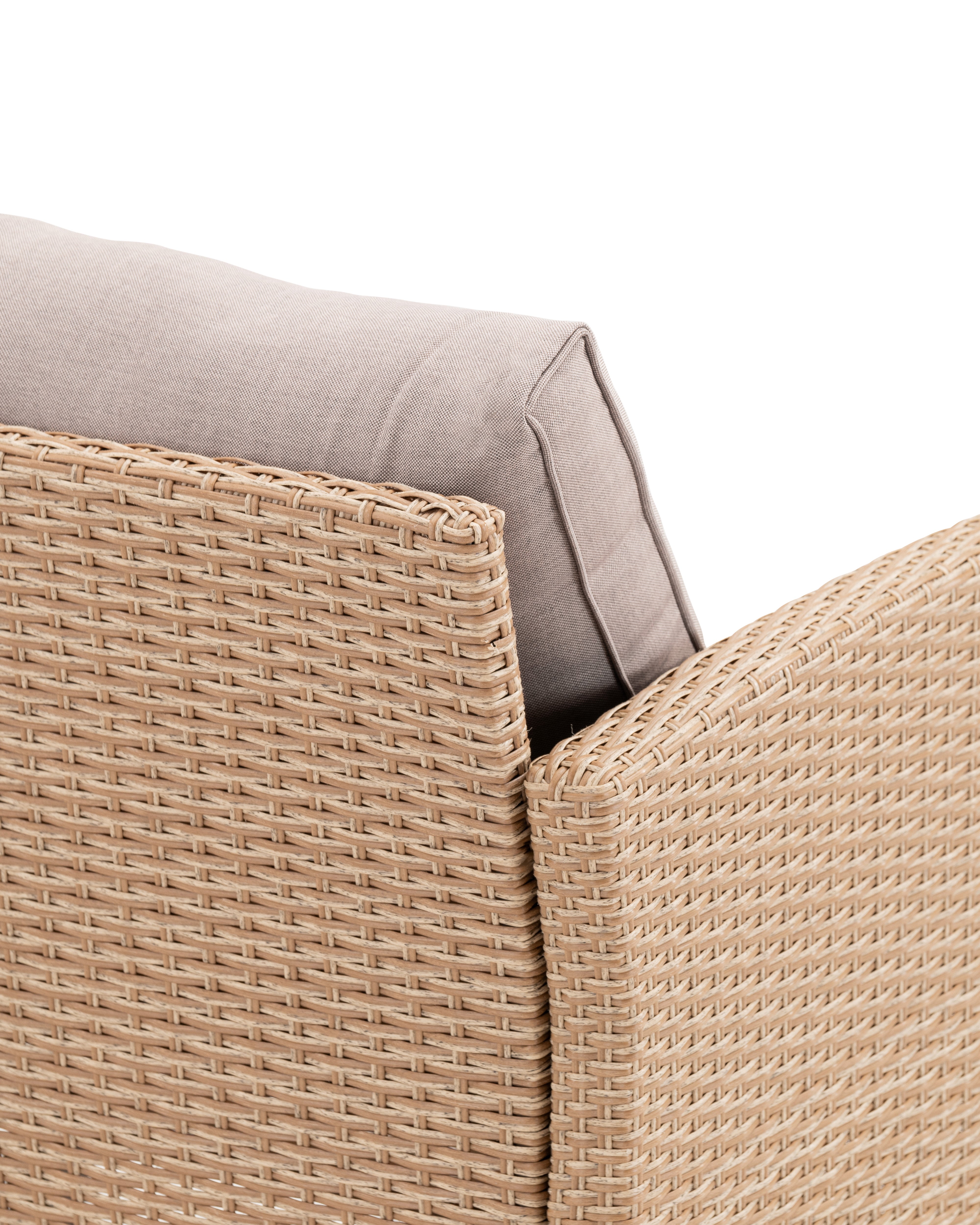 Salon de jardin en Rattan synthétique Marron 5 personnes - 9