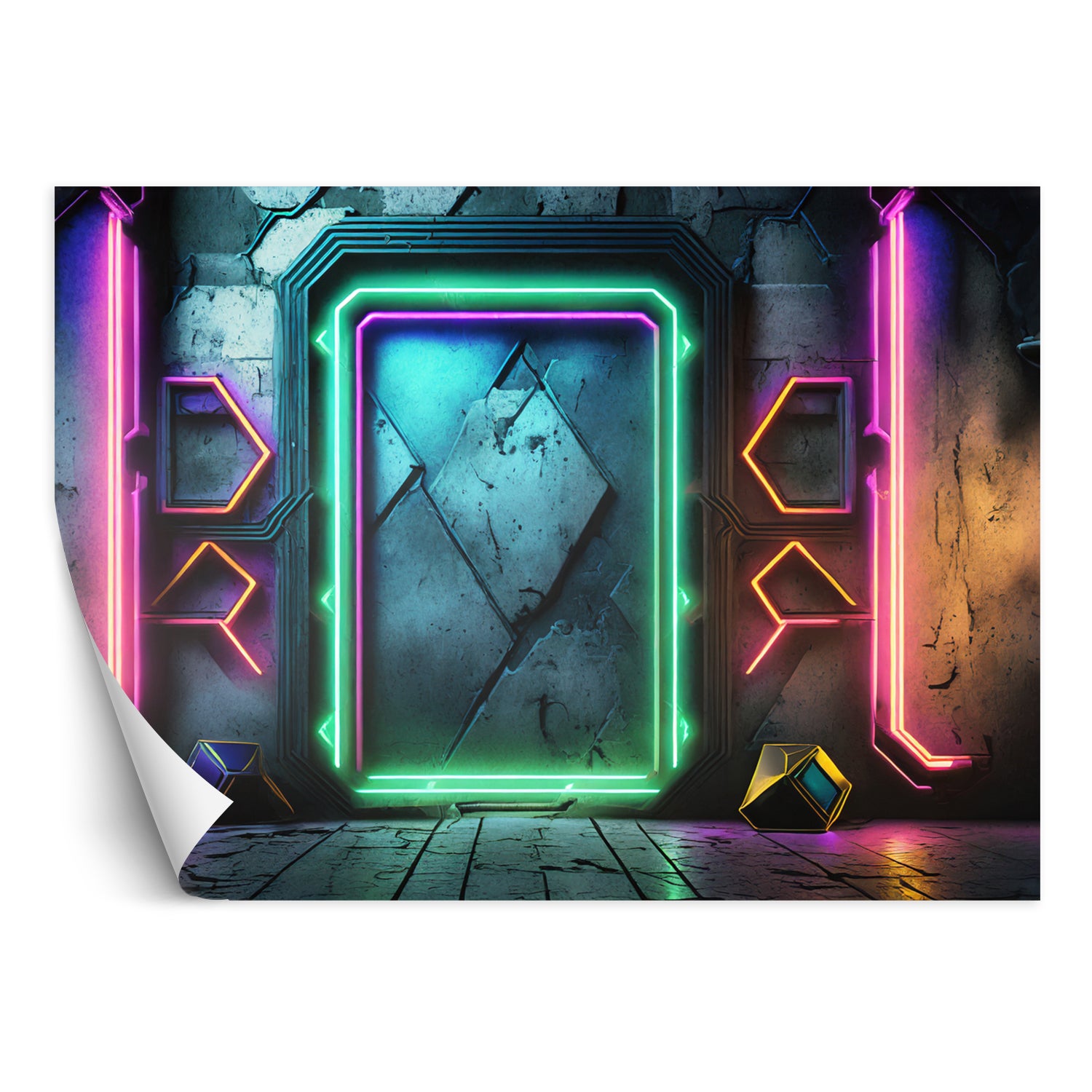 Fototapeta, Portal Neon Abstrakcja Futurystyczna 450x315