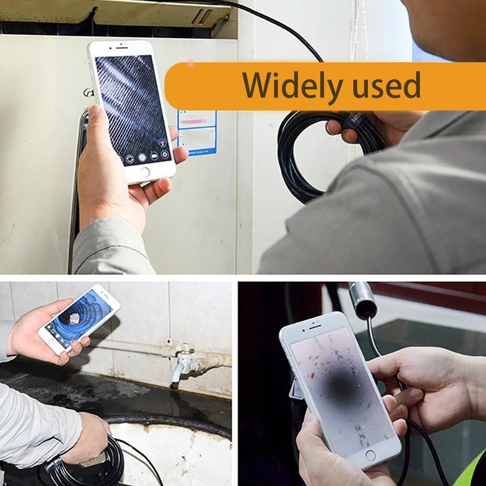 (3.5M)Endoscopique Caméra d'inspection de,3 en 1 USB Camera Endoscopique, Endoscopique Type C de portée avec LED pour Smartphone Android et iOS, - 4
