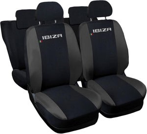 Coprisedili Auto Per Ford EcoSport (dal 2012) - Nero Mimetico Verde, 12 Pezzi, Airbag Compatibile, Made In Italy