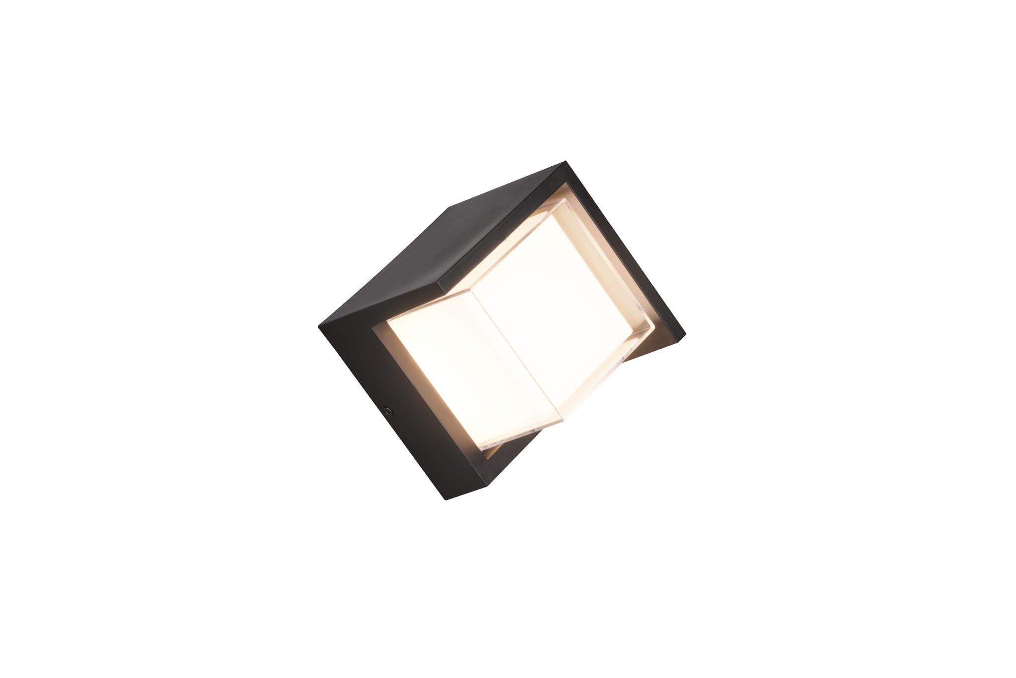 Kinkiet zewnętrzny PUNO LED 8W Ciepła biel 800lm czarny wym: 15x15x10 cm IP54 RL