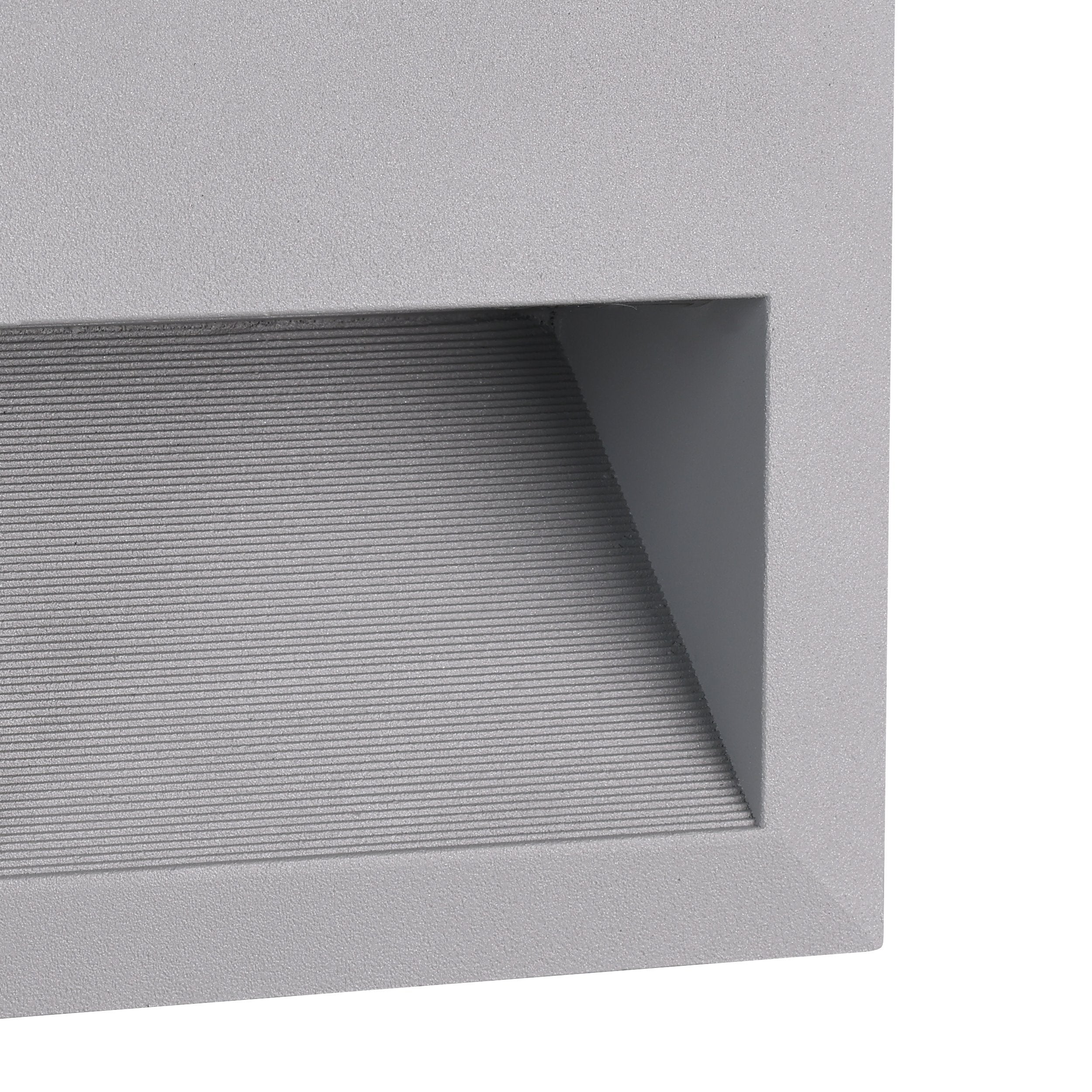 Lampada Ad Incasso Esterno Moderno Zimba-Led Alluminio Argento Led - 2