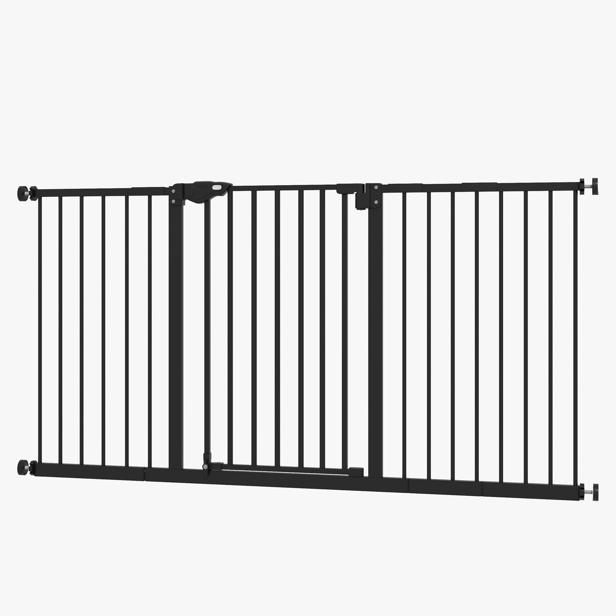 Barieră de siguranță neagră pentru animale fără puncție, 136.3x76.2 cm, pentru amenajarea și utilizarea practică a spațiilor exterioare