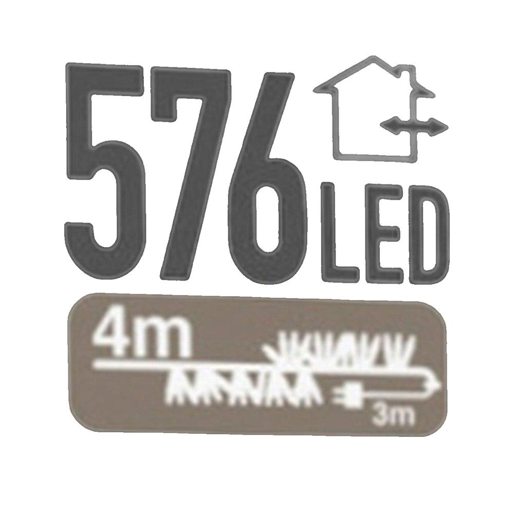 Girlanda Świetlna Koopman 576 wielokolorowych diod LED 8 trybów oświetlenia - 2