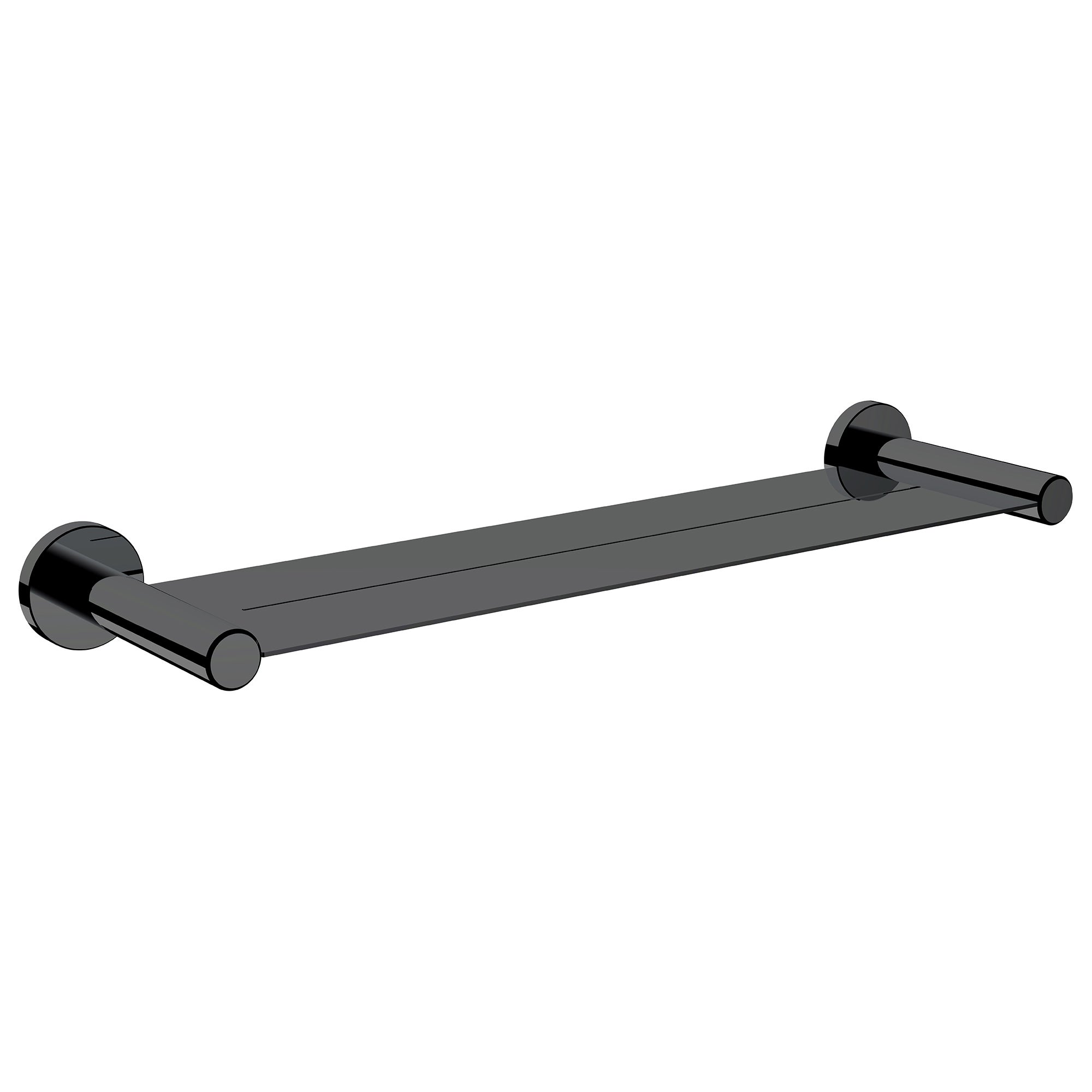 Étagère Salle De Bain Métal Chromé - 2 Tablettes, 2 Porte-serviettes, 45x25.5x55cm
