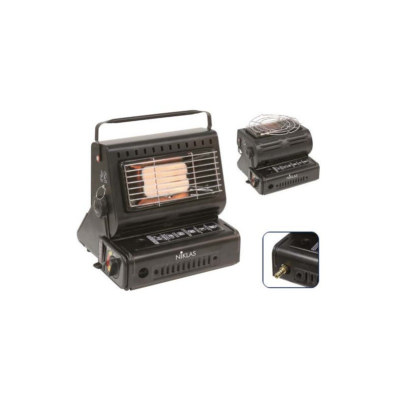 Calentador de gas infrarrojo portátil niklas w1300 con quemador