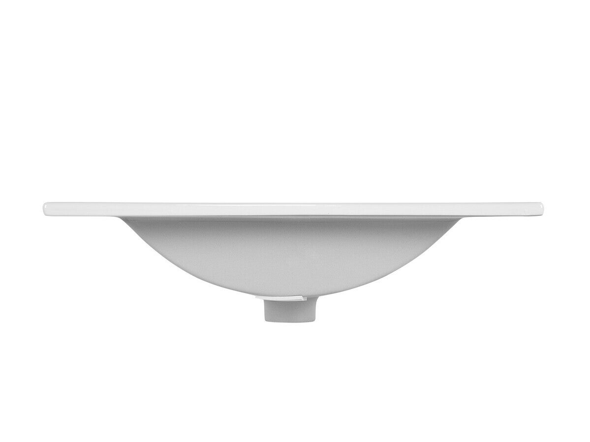 Vasque encastrable blanche céramique 60cm LAVA - 8