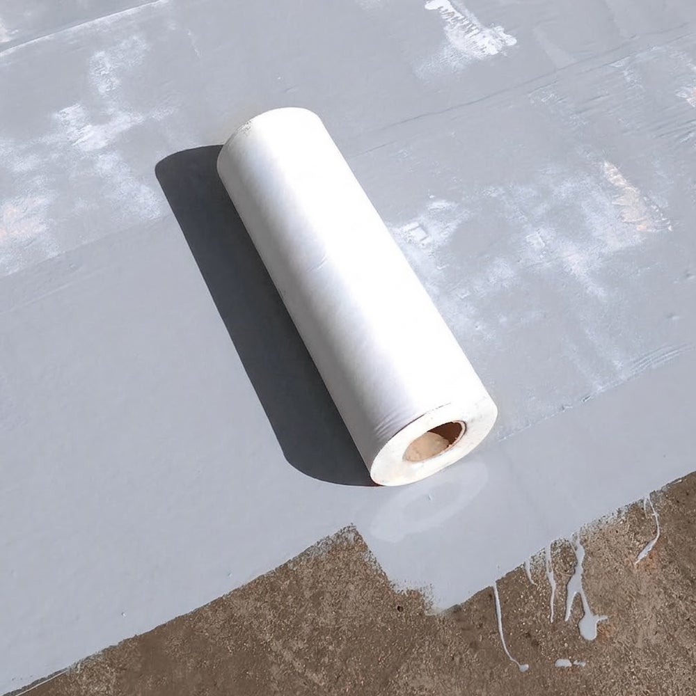 Rouleau Géotex Blanc 25m x 1m (Poids : 60 g/m²) - Géotextile tissé de renfort pour travaux d'étanchéité. Application facile - 2