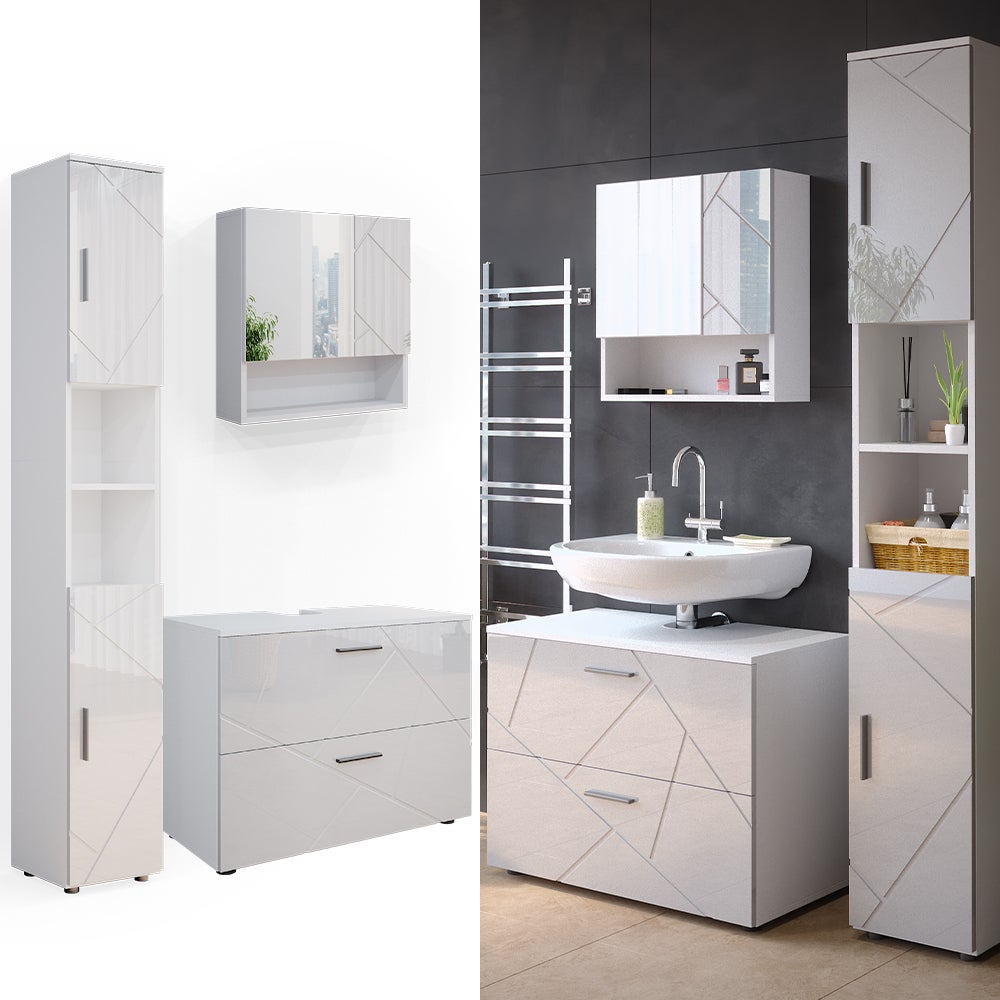 Vicco Meubles bain Irma, Beige, 4 pièces | Leroy Merlin