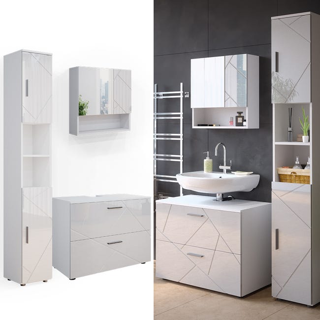 Vicco Meubles bain Irma, Beige, 4 pièces | Leroy Merlin Vicco Meubles bain Irma, Beige, 4 pièces | Leroy Merlin