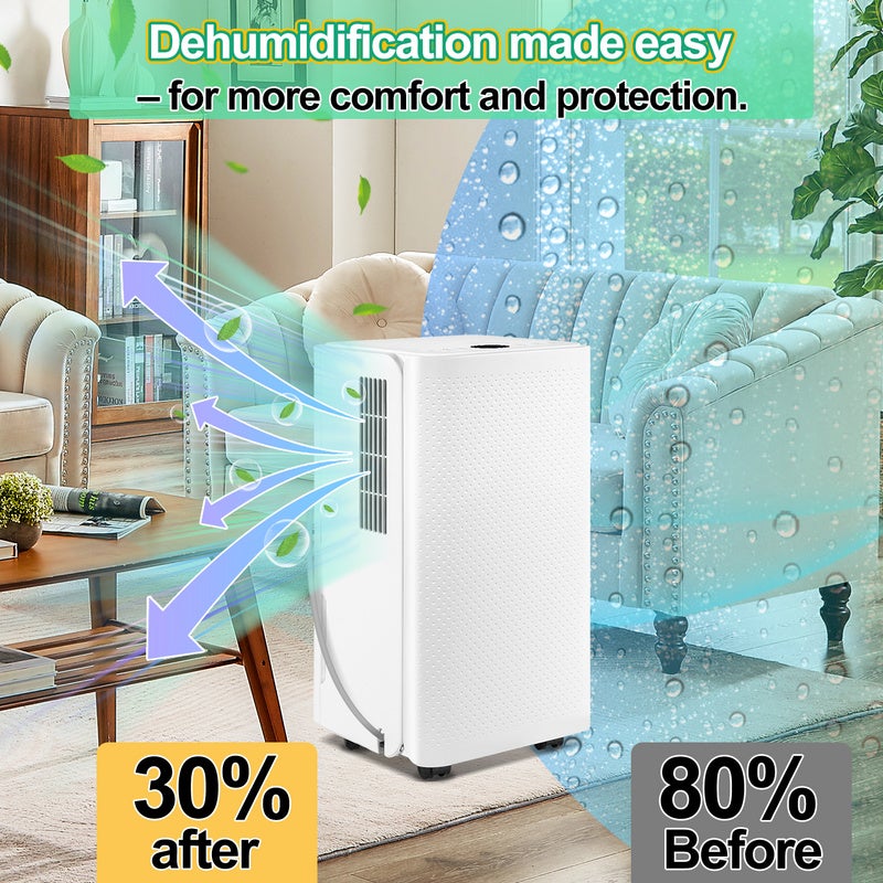 Deshumidificador de aire 16L/Día , Deshumidificador silencioso portátil antimoho 38dB 20m²-25m - 3