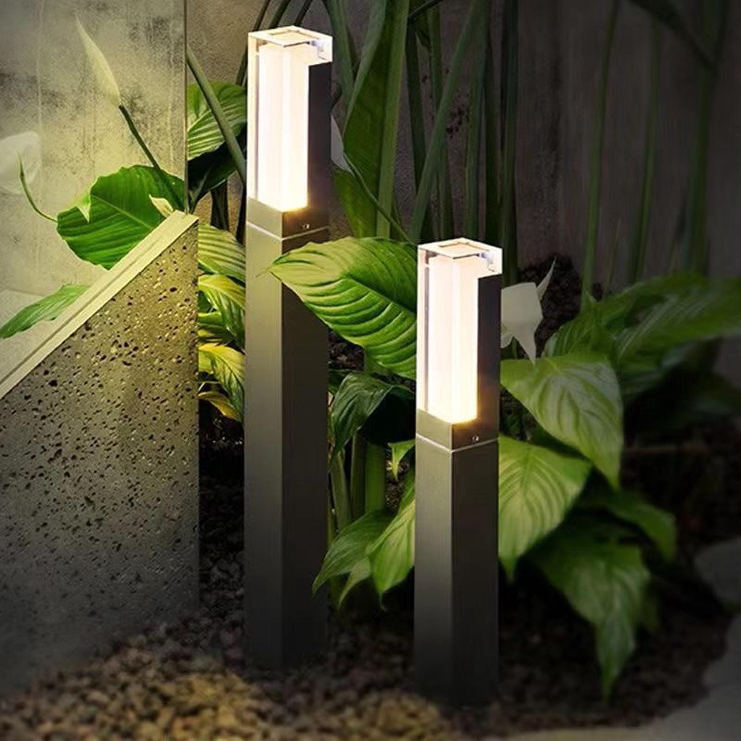 Lot De 6 Lampadaires Solaires D'extérieur à 8 LED, éclairage De Jardin Blanc Froid Etanche Ideal Pour Une Allee Ou Une Pelouse 95285904