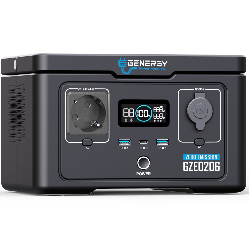 Elektrownia Genergy GZE0206, 256 Wh/600 W. Przenośny generator zasilany energią słoneczną. Elektrownia.