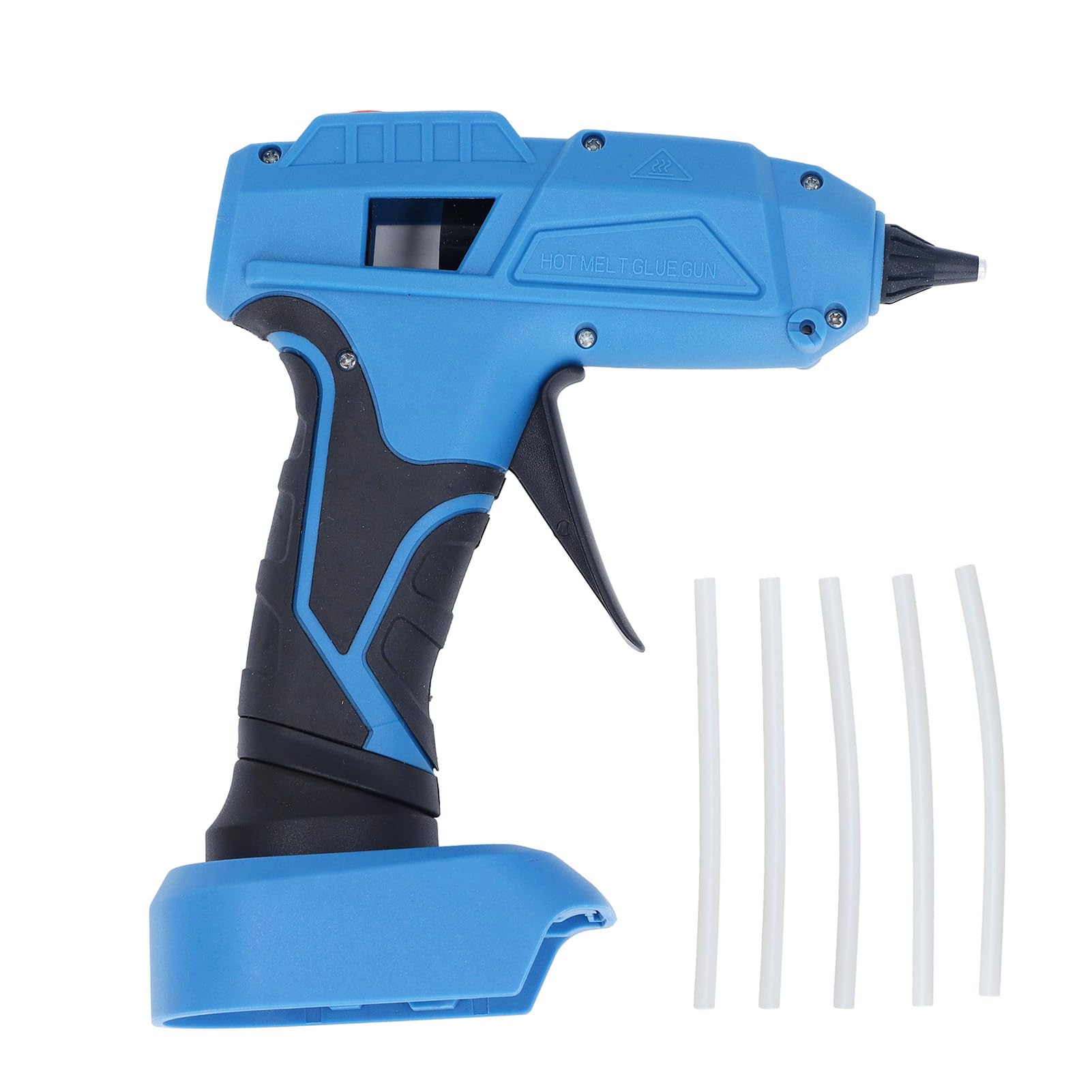 Bezprzewodowy pistolet do kleju na gorąco 100 W, wysoka temperatura, z 5 sztyftami, narzędzie do dekoracji festiwalowych DIY, do akumulatora BL1830B