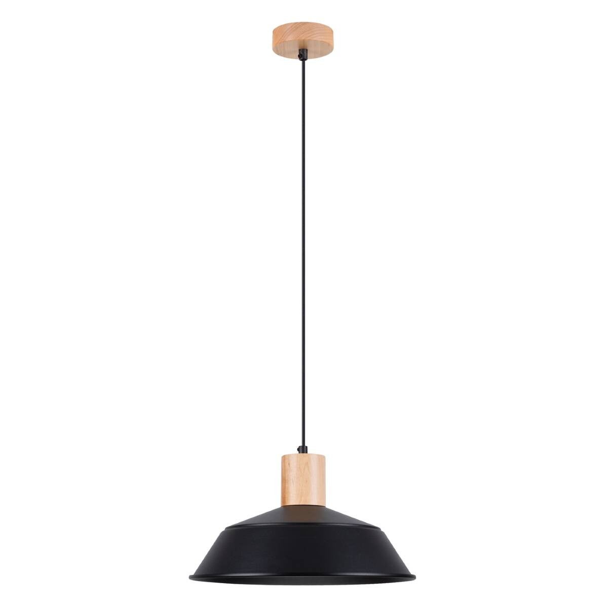 Lampa wisząca Fano czarna 1xE27x15W wym: 120 x 34 x 34 cm metal Sollux Lighting
