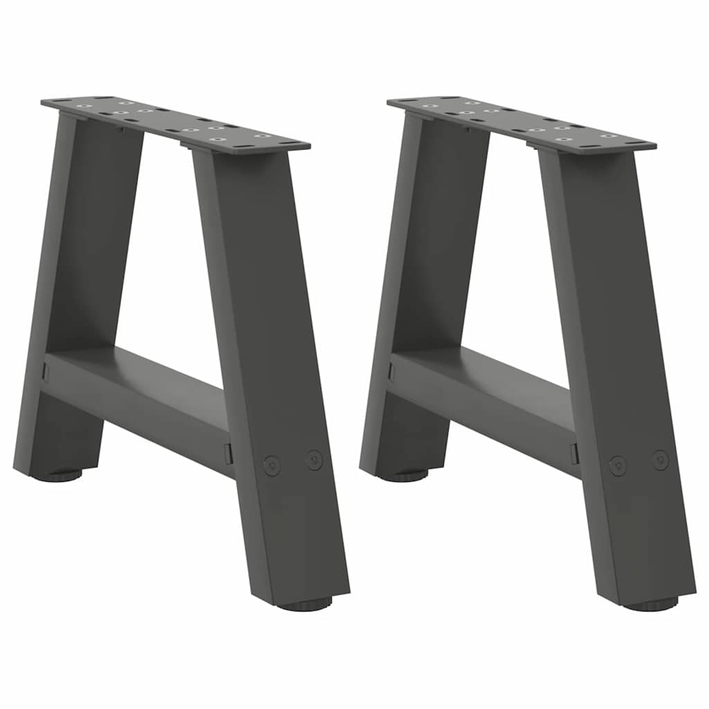 Nogi do stolika kawowego w kształcie litery A 2 szt. Antracyt 40x(30-31) cm Stal vidaXL