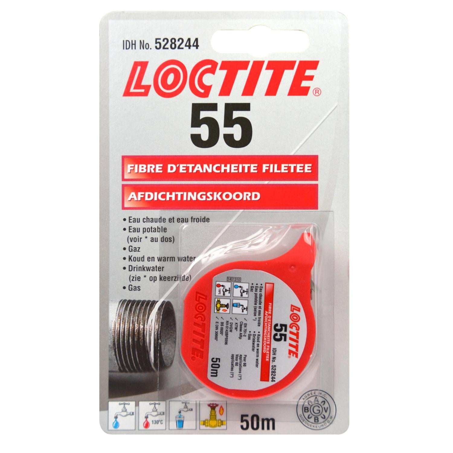 LOCTITE 55 FIL D'ETANCHEITE POUR FILETAGE 50 mètres - 2