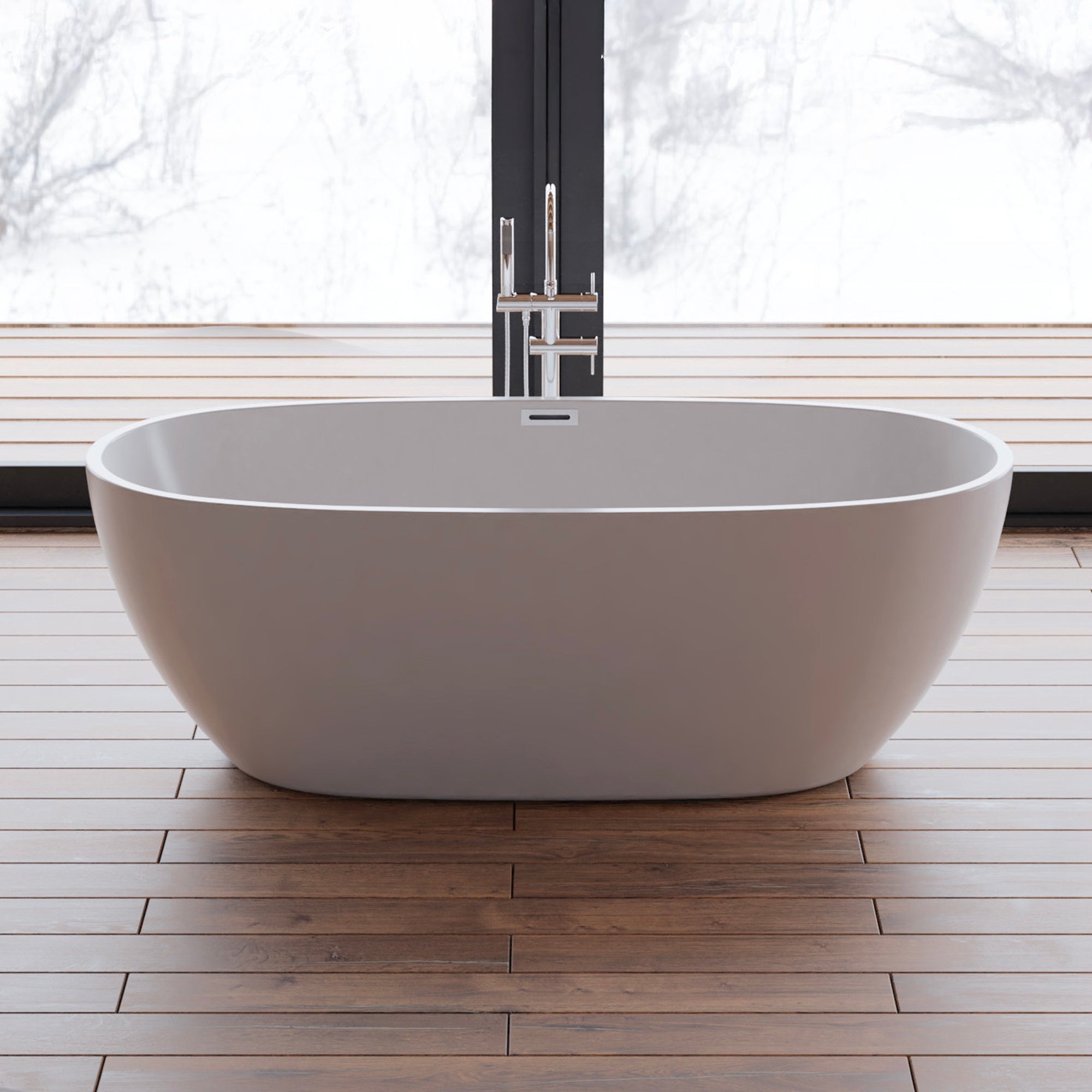 Baignoire Ilot Samba 170 blanche 170 x79 x58 cm, by SPALINA - 3