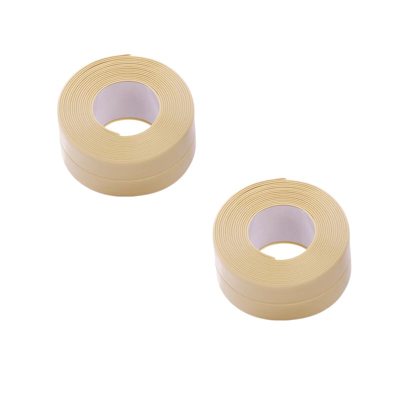 Taśma uszczelniająca do zlewów kuchennych, toalet i łazienek, 2 rolki (3,2 m x 2,2 cm, żółta)