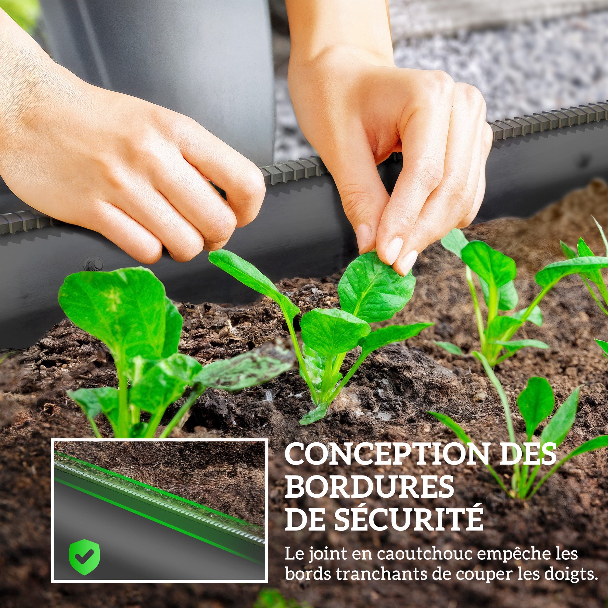 Carré potager de jardin acier galvanisé Outsunny - 6