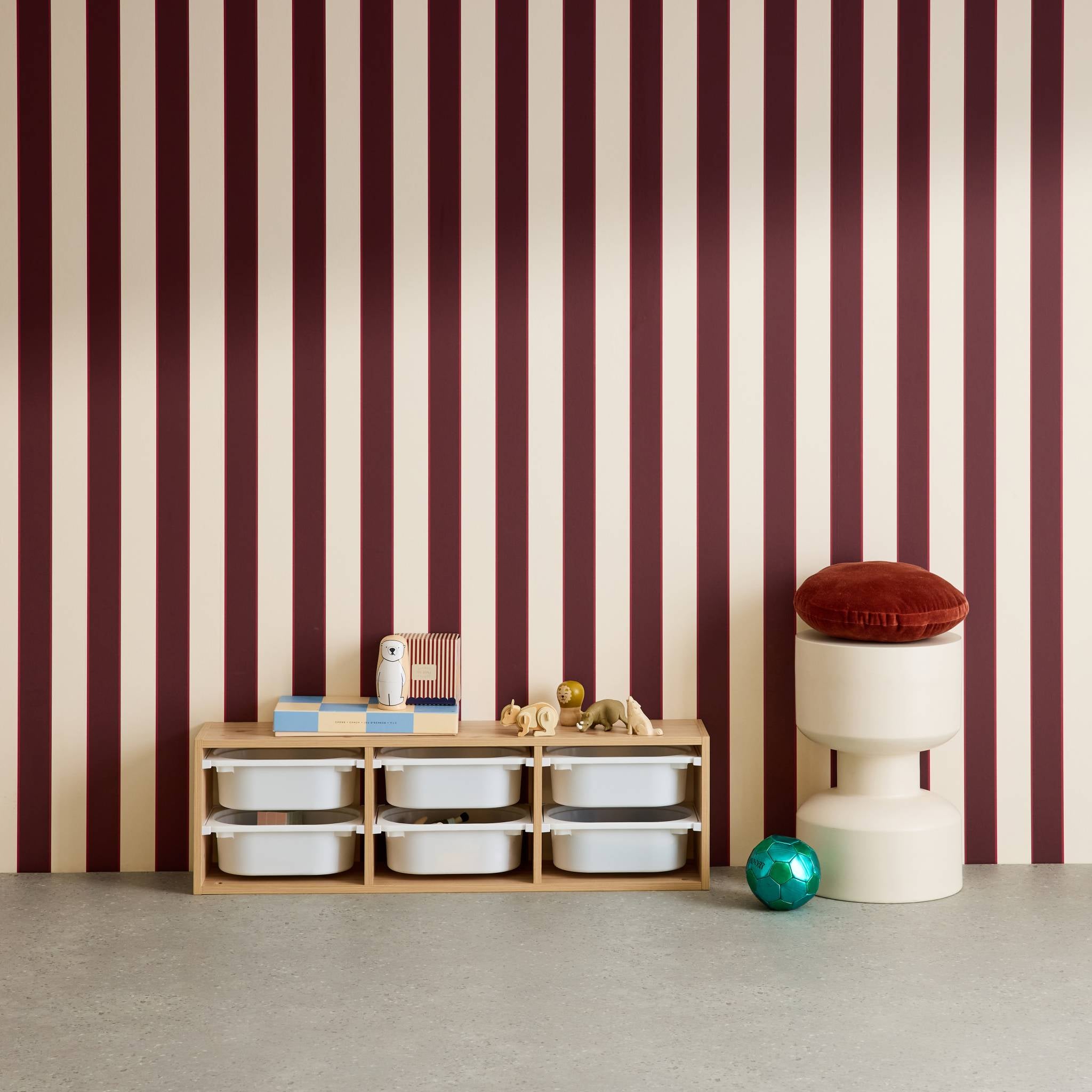 Contenitore per bambini, 6 contenitori, Marrone naturale - 3