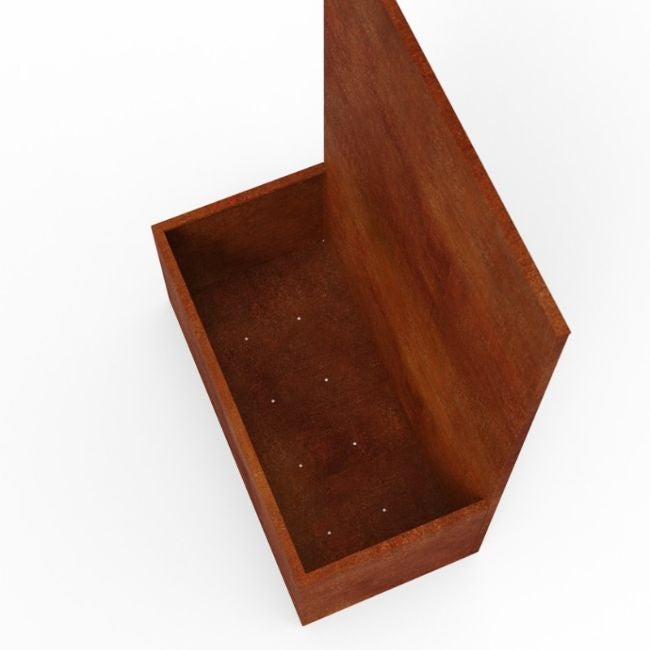 Jardinière avec panneau métal Acier Corten Premium H.180 cm motifs Oiseaux - madecoupesurmesure - 7
