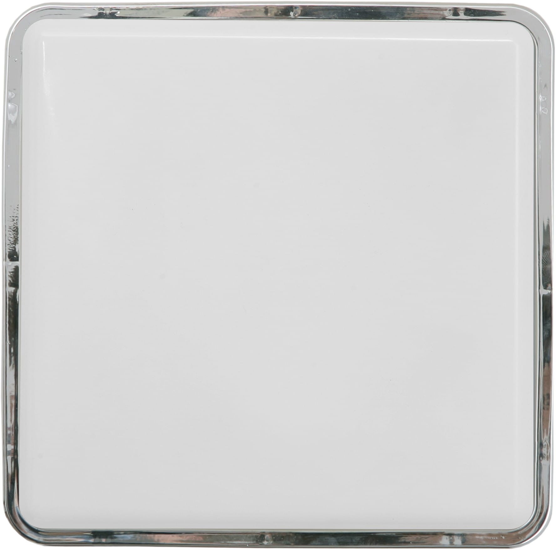 Plafon Tahoe kwadratowy chromowany biały 2xE27x15W wym: 7 x 25 cm IP44 tworzywo sztuczne Nowodvorski Lighting