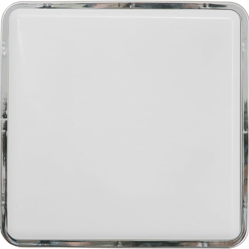 Plafon Tahoe kwadratowy chromowany biały 2xE27x15W wym: 7 x 25 cm IP44 tworzywo sztuczne Nowodvorski Lighting