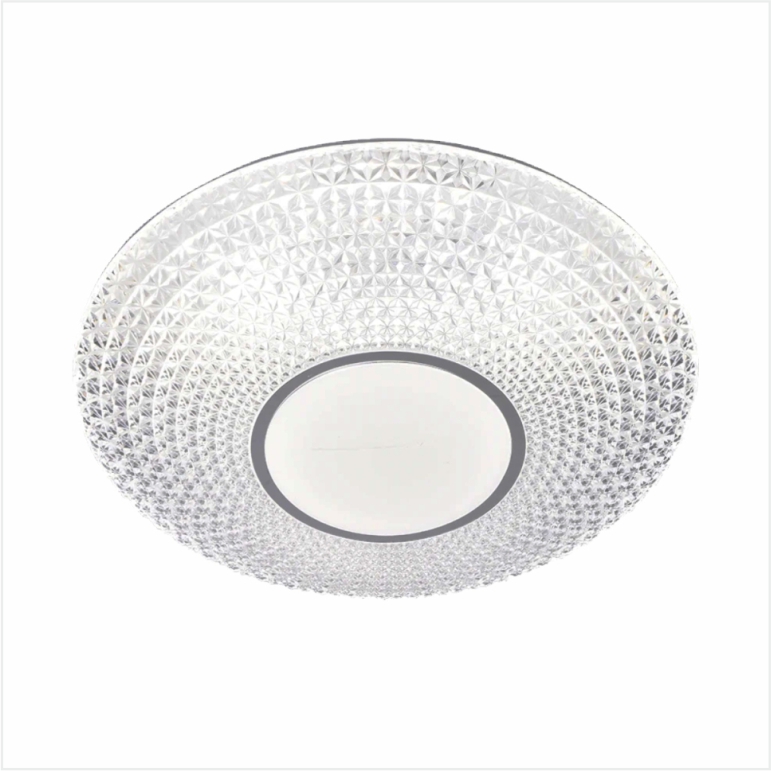 Lampa sufitowa LED 40 W z pilotem, ściemnialna, 2700 K-6500 K, zimna biel do ciepłej bieli, okrągła, Ø42 cm